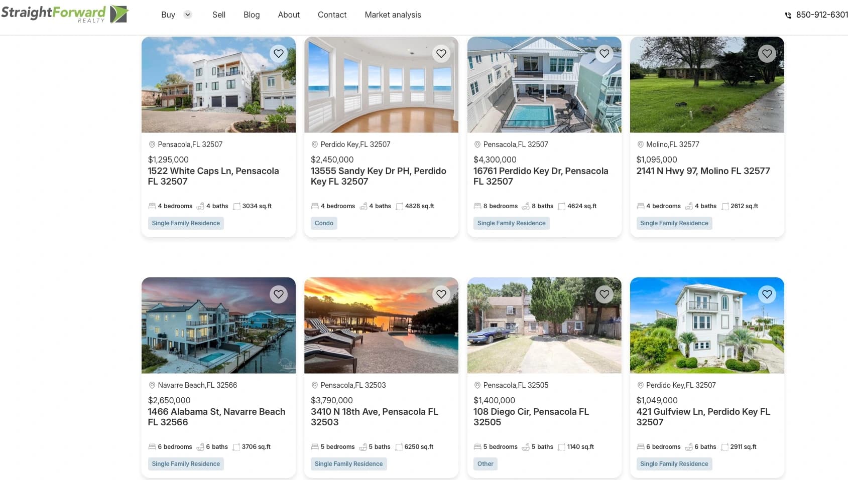 Real estate website design